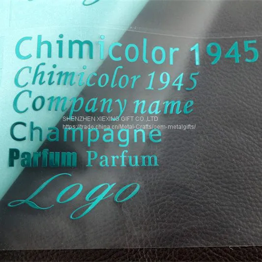 Customized 3M Glue Electroplate Metal Nickel Sticker photo-3
