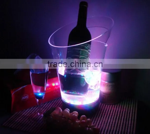 Factory Direct Whole Sale Led Color Changing Modern Clear Ice Bucket Ice Cooler and Holder photo-4