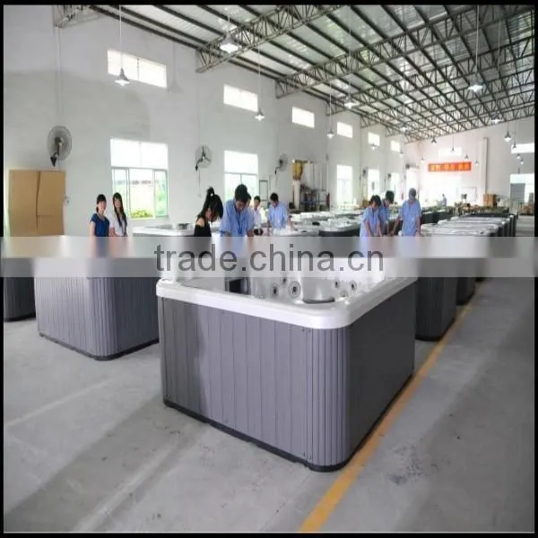 Whirlpool Bathtub Waterfall Bathtub Whirlpool Waterfall Faucet Three Person Massage Bathtub photo-3