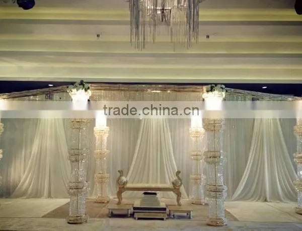Indian Wedding Crystal Mandaps Stage Decoration photo-2