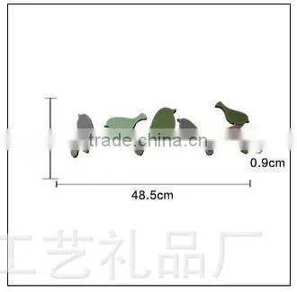 CY080 Wooden Decorative Bird Wall Hook Wood Hook Wooden Decorative Bird photo-6