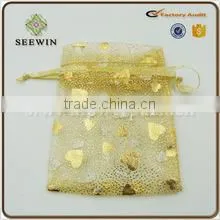Beautiful Handbag Organza Gift Bag With Printing Customerized Pattern With Drawing Pouch Logo photo-2