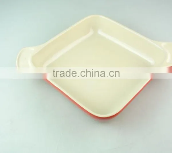 Glazed Red Eco-friendly Feature Ceramic Bakeware, Stocked Bakeware With Good Quality photo-2