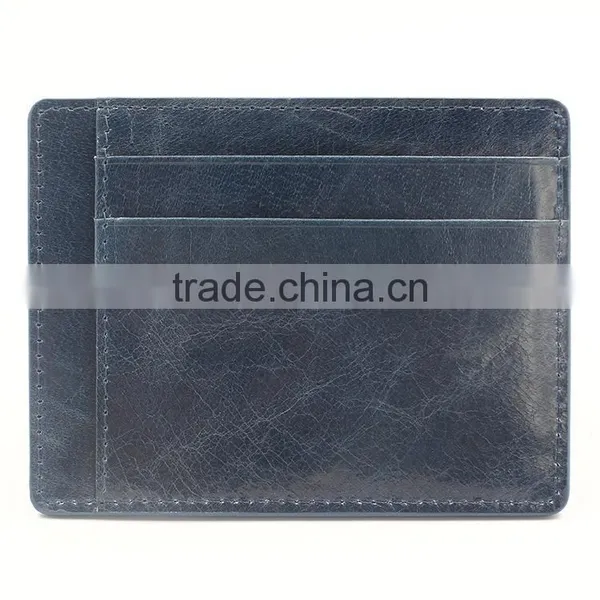 Oil Wax Slim Card Holder photo-3