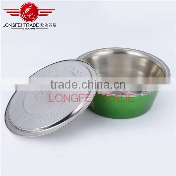 Elegant Design With Decal Stainless Steel Finger Bowls Set Bowl & Dishes / Mixing Bowl / Salad Bowl Set photo-3
