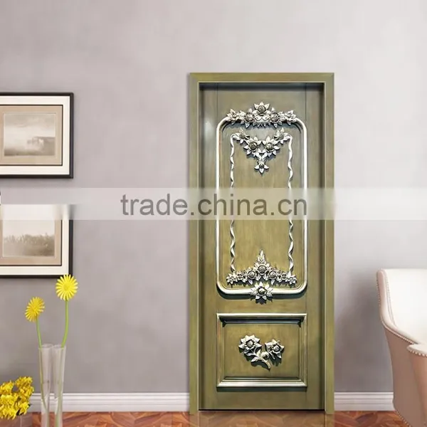 Classic French Style Solid Wood Framed Swing Single Entry Door BF11-09223b photo-2