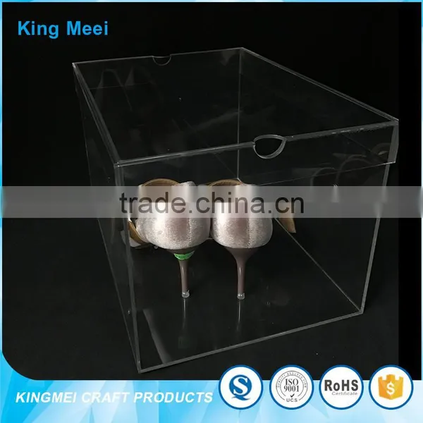 2017 Oem Custom Acrylic Storage With Lid Shoe Box photo-3