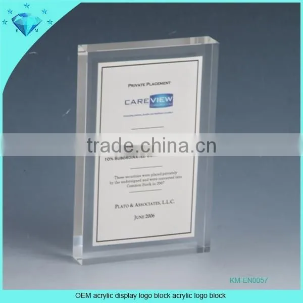 High Transparent Acrylic Logo Display Stand photo-4