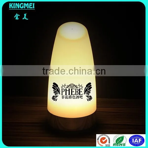 Rechargeable Indoor RGB Colors Changing Luxury Plastic Round Led Bar Table Lamp photo-2