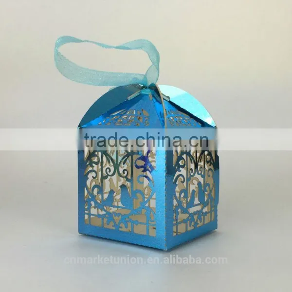 Customized Foldable Sweet Wedding Candy Box Romantic Paper Wedding Box photo-3