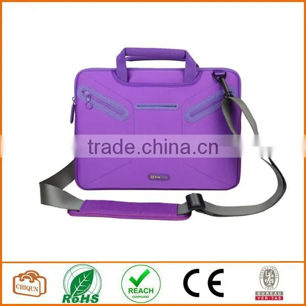 13.3 Inch Ultrabooks/ Laptop / NetBook/ Super Protection Sleeve Shoulder Bag / Multi-functional Briefcase Carrying Case(Purple) photo-2