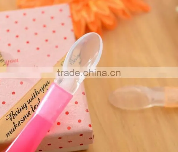 Factory Sale BPA Free Newborn Baby Spoon Silicone Baby Spoon photo-2