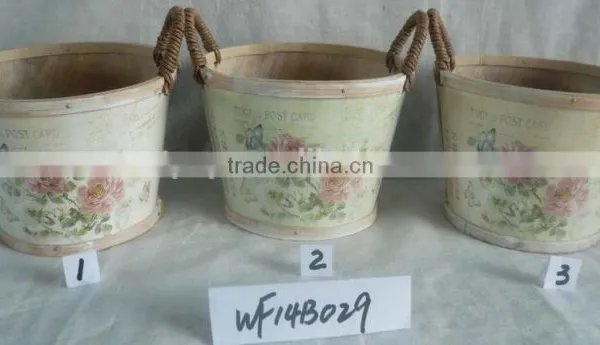 Whosle Sale Outdoor Wooden Flower Pot Planters photo-5