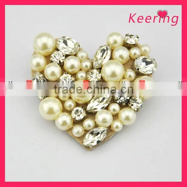 Custom Beaded Patch Brooch WBR-1169