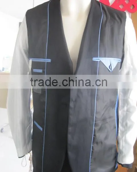 Men Slim Fit Wedding Suits Fashion One Button Jacket + Pants photo-5