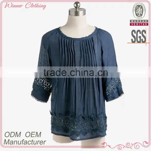 2015 New Fashion Design Hot Sale Embroidery Design Woman Clothing Plus Size
