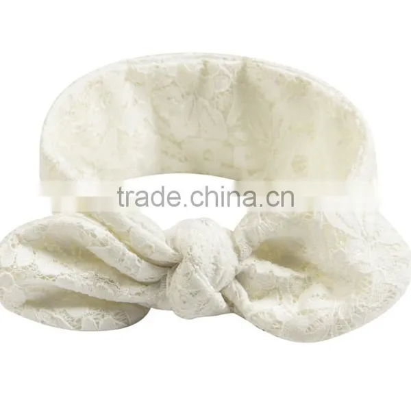 Turban Lace Baby Headband Braided Knot Lace Elastic Headbands From China Manufactory photo-2