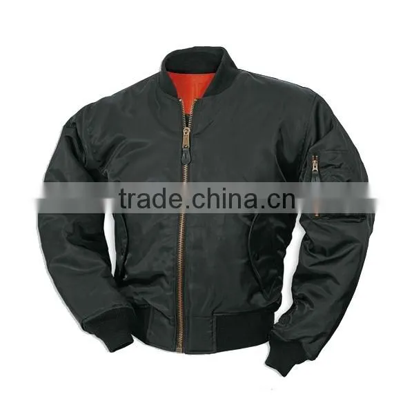 Bomber Jacket Men Bomber Jacket Wholesale Leather Motorcycle Jacket photo-2