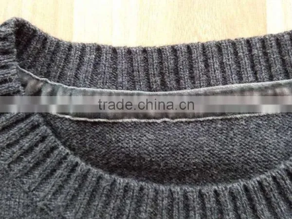 High Quality Kids Children 100% Pure Cotton Plain Elbow Patch Sweater(DK22F) photo-5