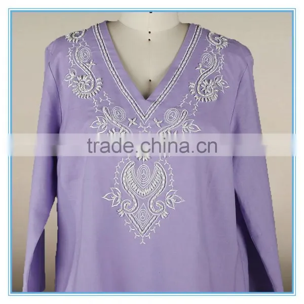 Fashion Cutting Plus Size Women Clothing Cotton Sarees Blouse Designs photo-4