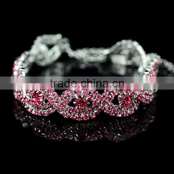 2016 High Quality Paving Zircon Bracelets Women Style Rhinstone Bracelets for Luxury Party photo-6