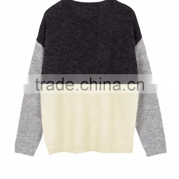 Ladies Knitwear Plus Size Custom Own Logo Mixed Colors Sweaters Last Design Cable Knit Dress photo-4