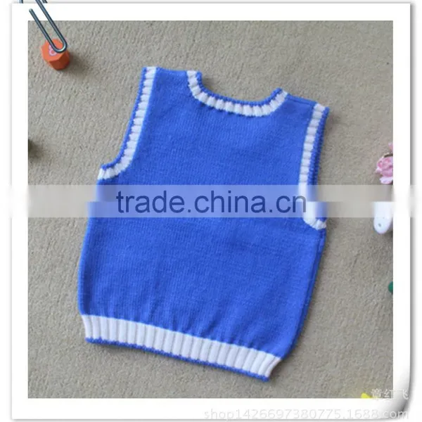 Cute Cartoon Duck Pattern Kids Knit Vest Baby Kids Sleeveless Sweater photo-2