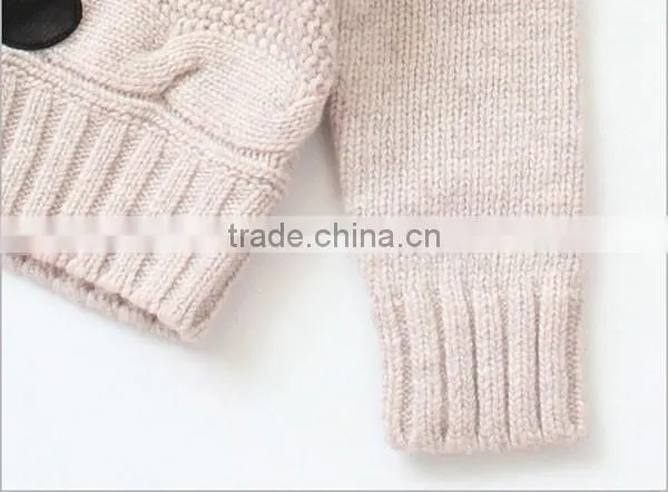 Unisex Baby Hooded Cardigan Knitting Pattern Thick Sweater photo-5