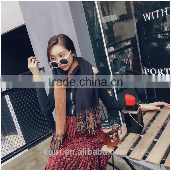 Fashion Camel Winter Women's Artificial Cashmere Shawl Scarf Thick Warm Wrap Long Muffler Tassels photo-3