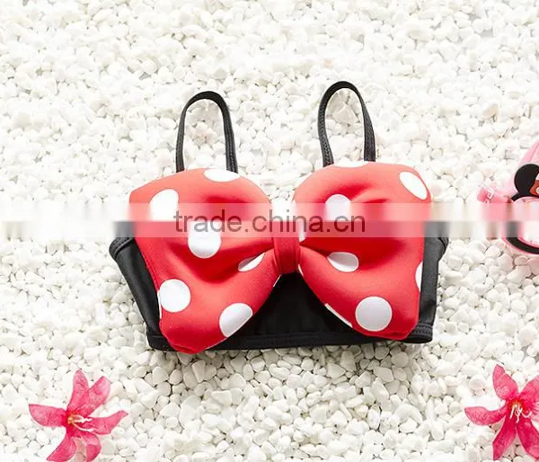 Popup Lovely Dot Children's Split Kids Swimwear For Girls photo-2