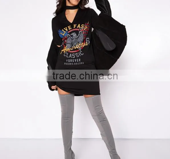 Cartoon Short-sleeved T-shirt Women Long Section Printed Animal Tshirt photo-3