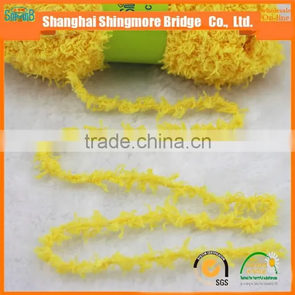 China Supplier of Knitting Fancy Yarn Hot Wholesale Eco-friendly Quality Fuzzy Feather Yarn for Knitting photo-5