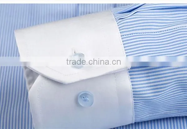 Band Collar Long Sleeve French Cuff 100% Cotton Mans Shirts photo-6