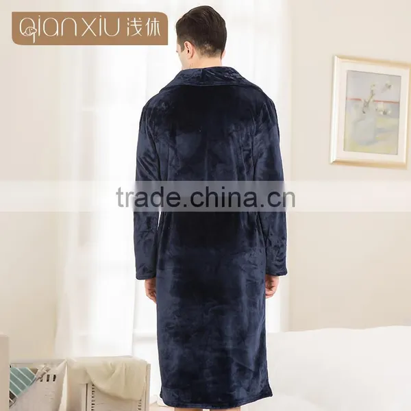 2017 New Deisgn Qianxiu Winter Men Women Wholesale Bathrobe photo-6