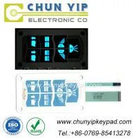 EL Backlight Membrane Switch With Plastic Case for Medical Application