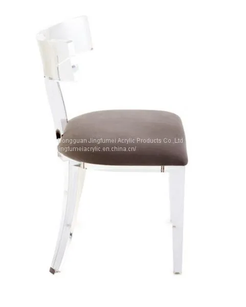 Modern Wedding Chairs Plexiglass Dressing Room Chair Lucite Dining Chair photo-2