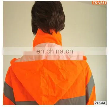 Safety Reflective Rain Coat Waterproof Clothe photo-4
