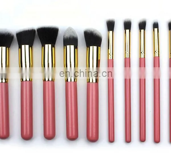 Hot Selling Wholesale 10 Makeup Brush Set Ten Make-up Brush Kit Colour Makeup Tools 5 Big m 5 Small Brush photo-6