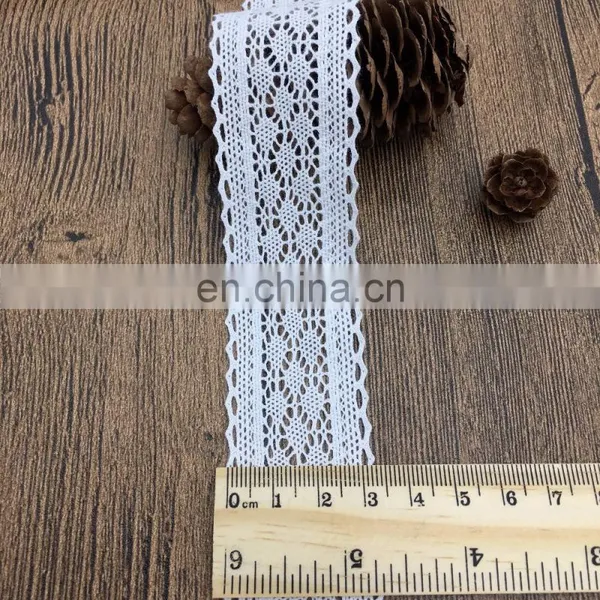 3.5cm OLCT2166 Hign Quality Cotton Garment Accessories Lace Trim photo-3