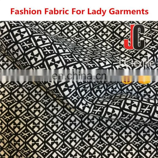 Polyester Printed Fabric Screen Print Simple Design Women's Shirt photo-3
