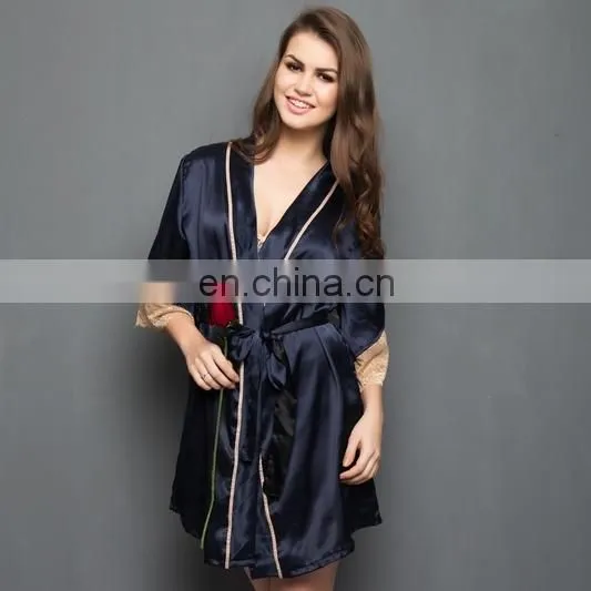 Blue Beige Nightslip and Robe photo-2