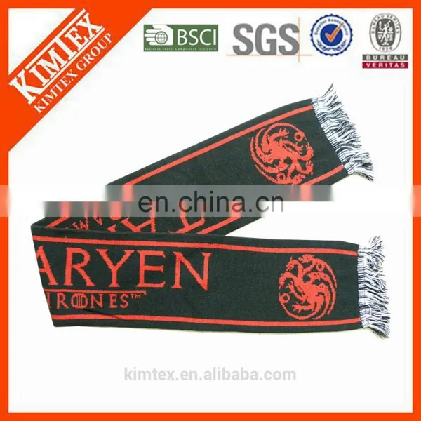 Promotional Poland Custom Woven Knitted Football Scarf photo-2