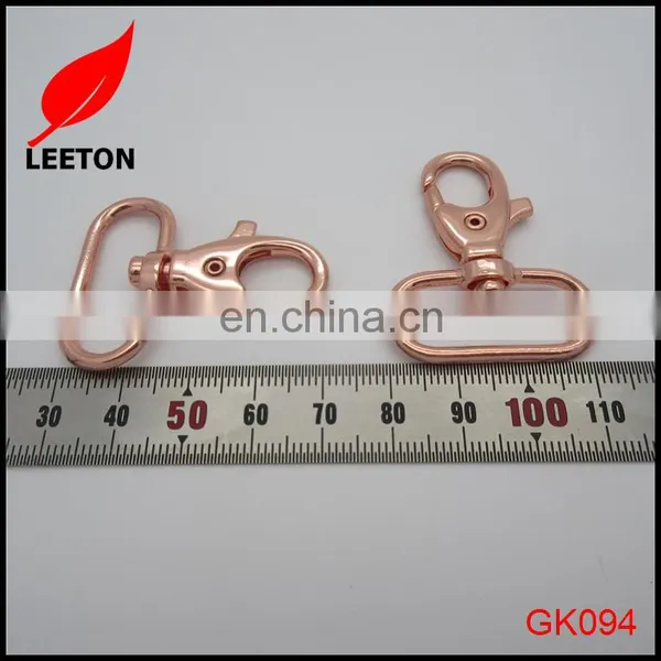 Factory Supply Shiny Rose Gold Snap Hook for Handbag photo-2