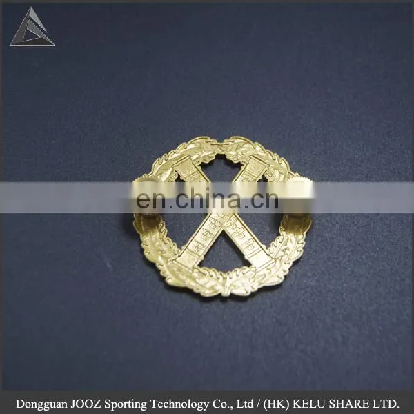 Souvenir Metal Badge /badge of Honor /badge Manufacturer Embossed Debossed Golden Badge Pin photo-3
