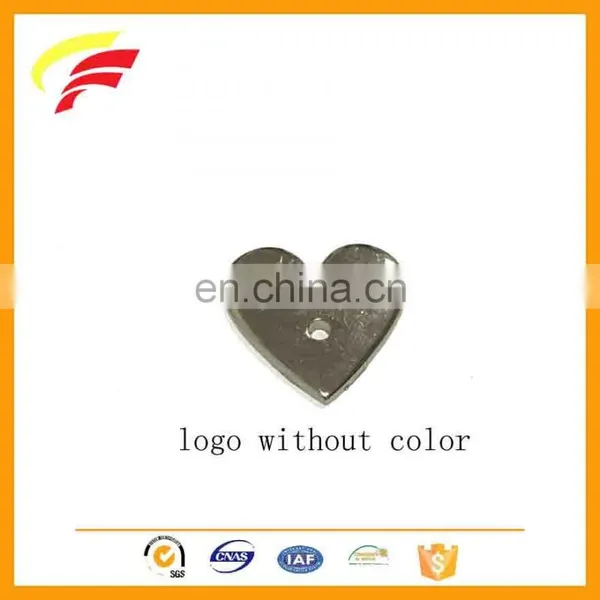 Customized Zinc Alloy Metal Two Holes Heart Shaped Button With Enamel Logo photo-6