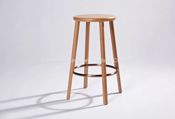 Solid Wood Bar Stool With Different Seat Height