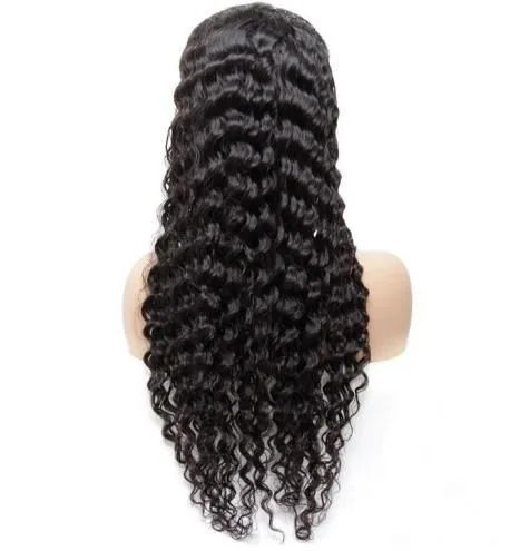10A grade wholesale natural color vigrin brazilian pineapple wave lace front wig for women
