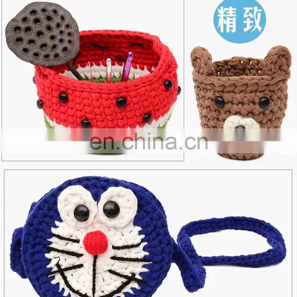 Wuge Fancy Crochet Yarn 100% Polyester t Shirt Yarn for Handbag Knitting photo-6