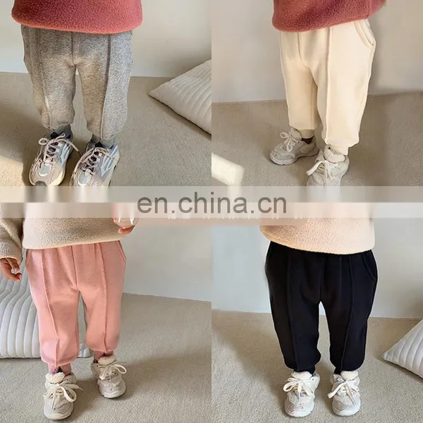 4078 Baby Clothing Wholesale Kids Casual Trousers Girl Warm Pants photo-2