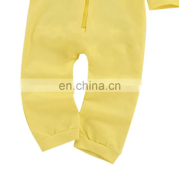 Girl Boy Rompers One-Piece Garment Yellow Winter Baby Romper photo-2